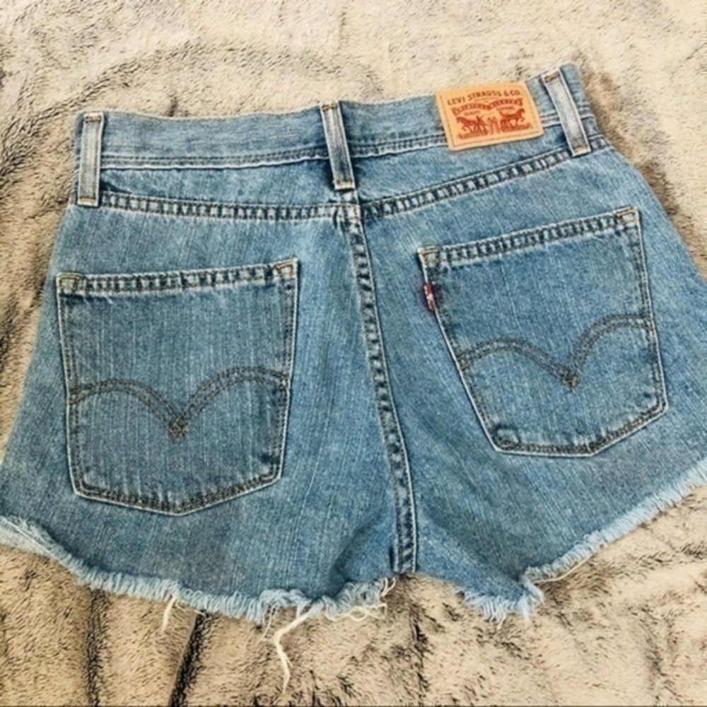 Levi's Light Blue Denim Cutoff Shorts